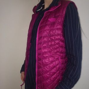 Pink North Face vest
